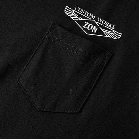 ZONオリジナル　5.6オンス　ルーズフィット　ポケット付きTシャツ