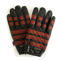 Leather glove / Bright red x Black　エンジ×ブラック　ラムレザーグローブ
