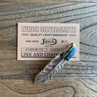 【LYNCH SILVERSMITH】 LNC312 FEATHER(L)  TURQUOISE BLACK JACK11