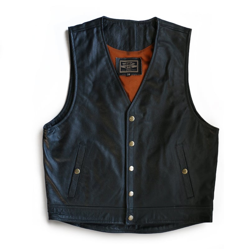 ZONオリジナル バッファローレザーベスト | CUSTOM WORKS ZON