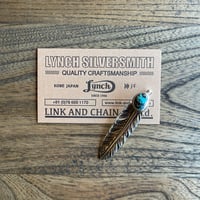 【LYNCH SILVERSMITH】 LNC313 FEATHER(M)  TURQUOISE BLUE MOON 19
