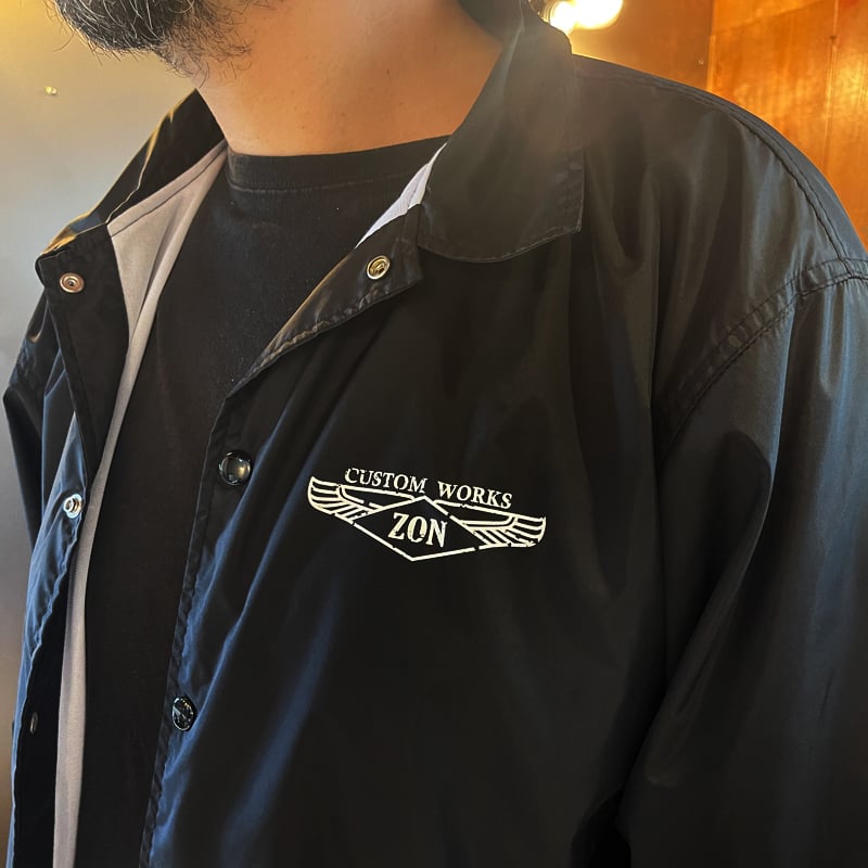 ZONオリジナル ナイロン コーチジャケット 防風 撥水 軽量