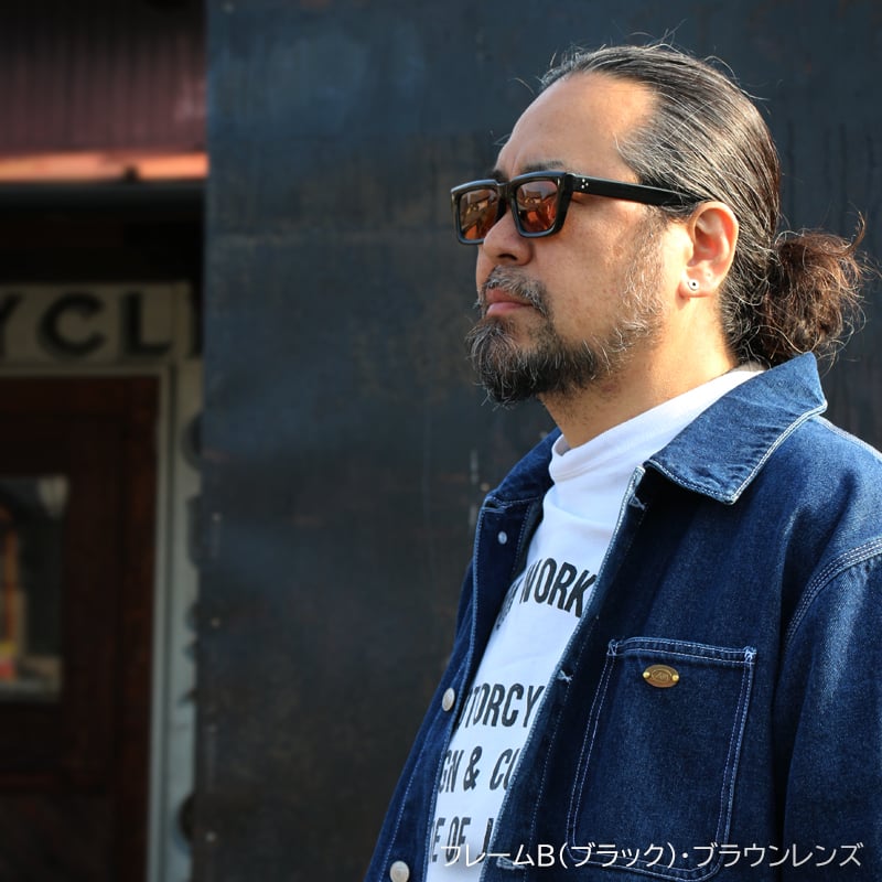 ZONオリジナル サングラス Bタイプ（ブラックフレーム