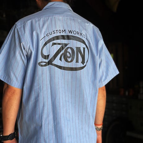ZON × BLUCO（ブルコ）　定番 　半袖　ワークシャツ