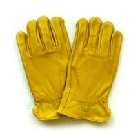 Leather gloves　牛革　イエロー　レザーグローブ　手袋　バイクグローブ