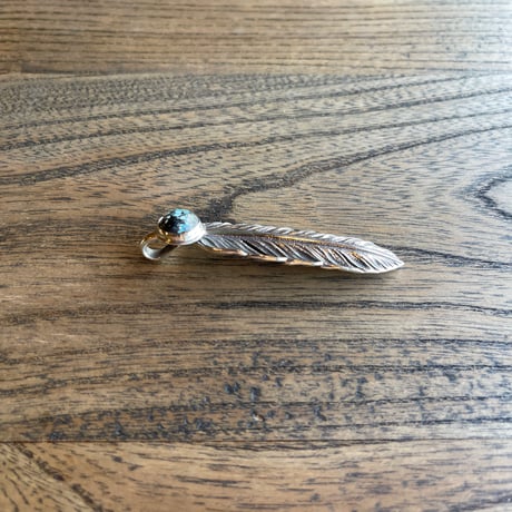 【LYNCH SILVERSMITH】 LNC313 FEATHER(M)  TURQUOISE BLUE MOON 12