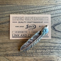 【LYNCH SILVERSMITH】 LNC312 FEATHER(L)  TURQUOISE NEW LANDER03