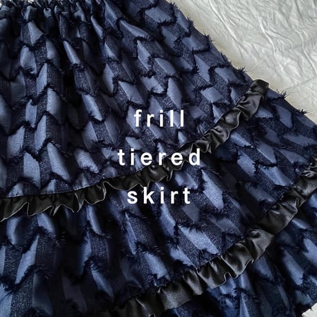 frill tiered skirt【kids・junior・otona】