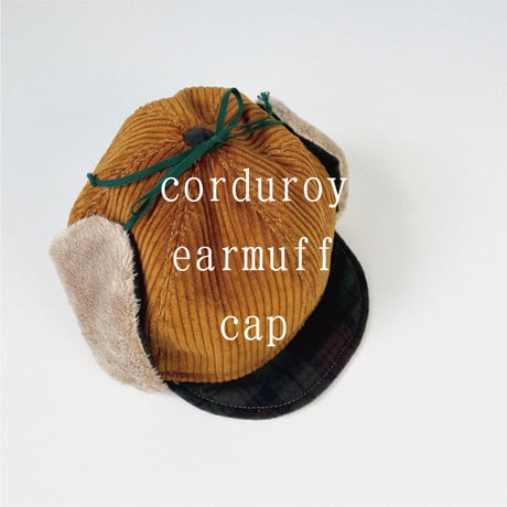 corduroy earmuff cap