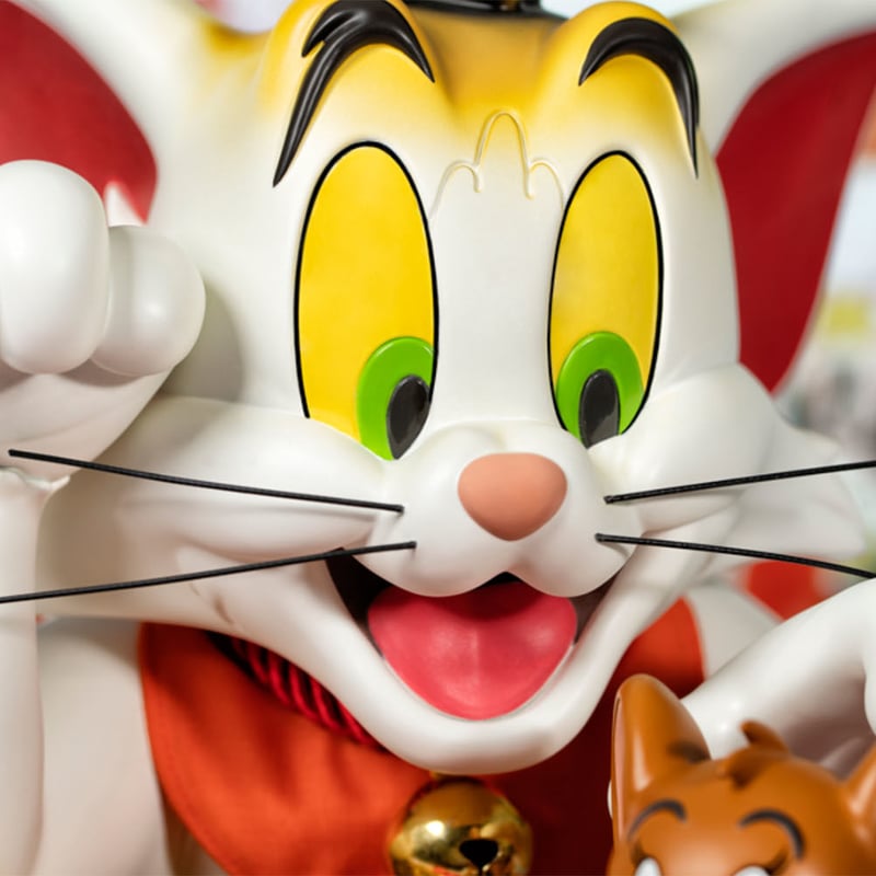 トムとジェリー・バスト 第2弾 招き猫 フィギュア 大型 希少品 トムと