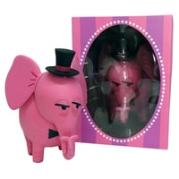 Pink Elephant Coin Bank Top Hat Edition by Shag