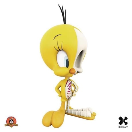 Anatomical 4-inch Bugs Bunny and Tweety Bird by Jason Freeny