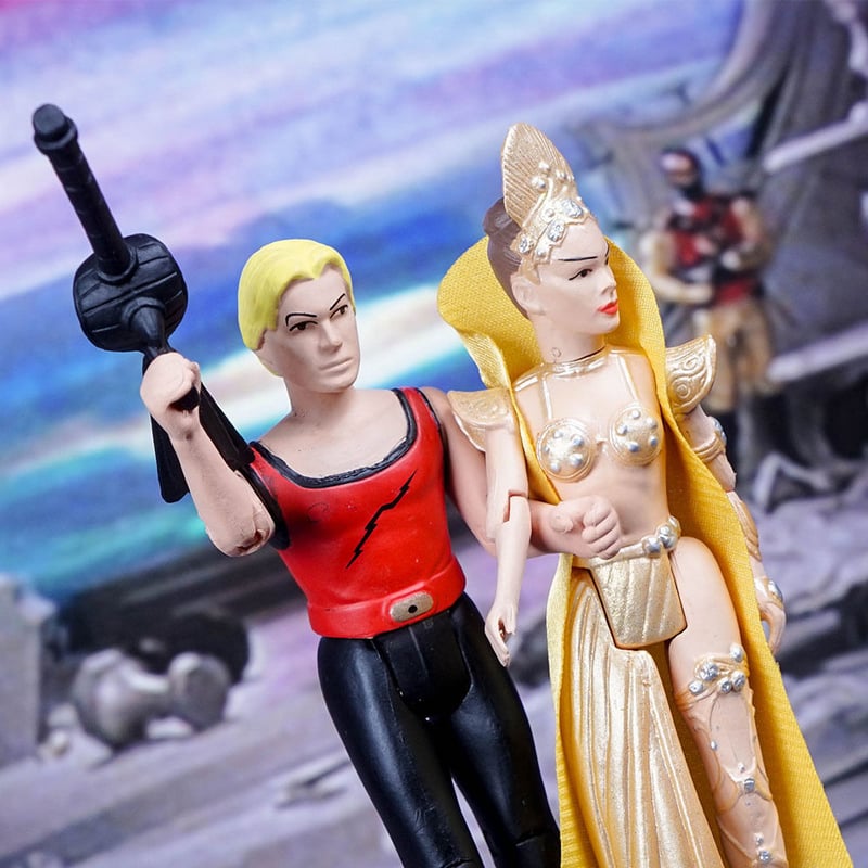 フラッシュゴードン 7インチ アクションフィギュア ホワイトTシャツT ver