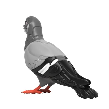 Grin Pigeon Mono Edition by Staple X Ron English