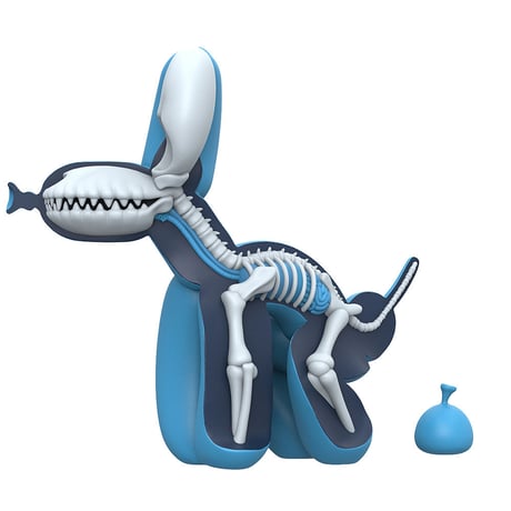 Dissected Popek by Whatshisname and Jason Freeny (Blue Edition)