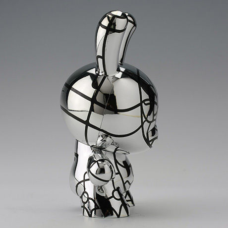 Bad - Silver 8" Dunny by David Flores