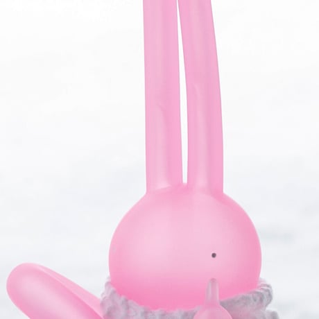 mr clement sofubi sculpture / a vulgar statement chapter 3: pink frosted glass finish