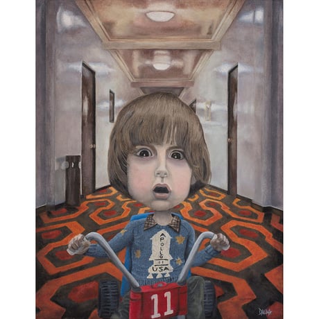 The Shining giclee print set by dddalina (framed)