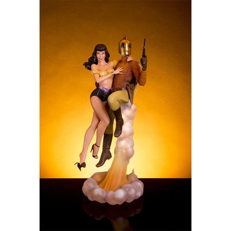 Rocketeer and Betty Statue by Mondo Art Collection