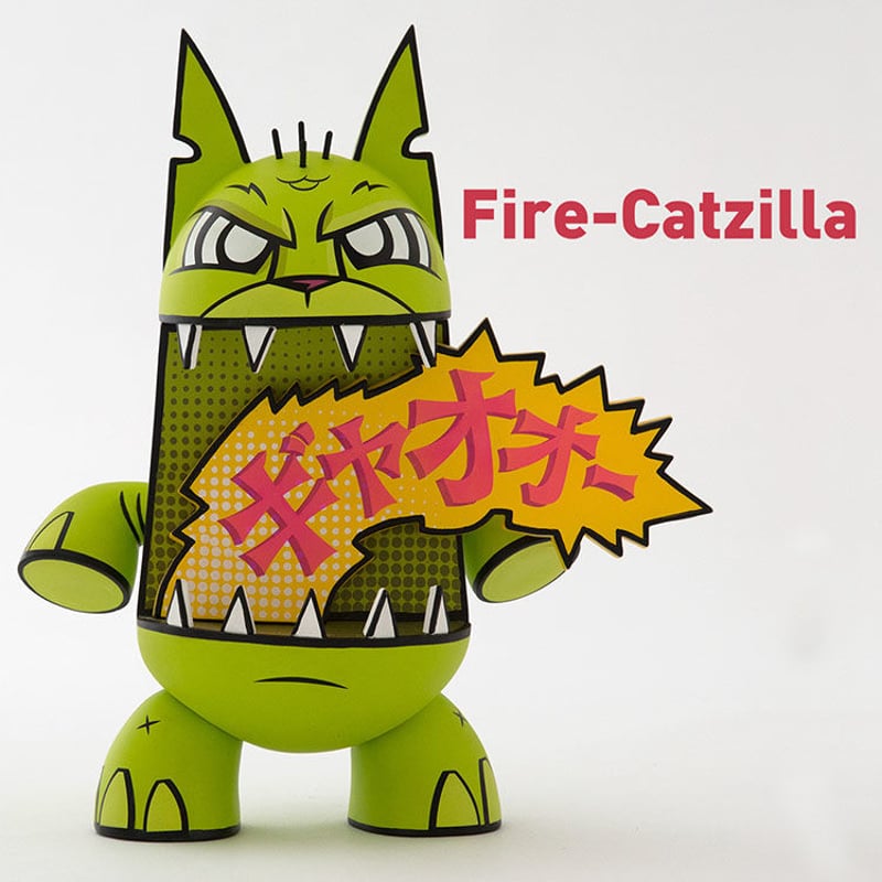 Fire-Catzilla by Joe Ledbetter | tomenosuke