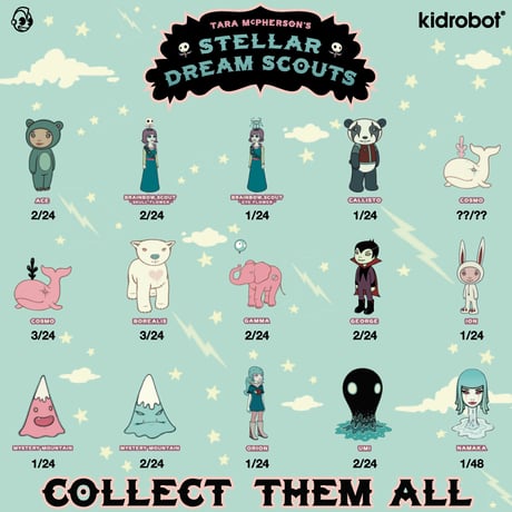 Stellar Dream Scouts Mini Figure Series by Tara McPherson