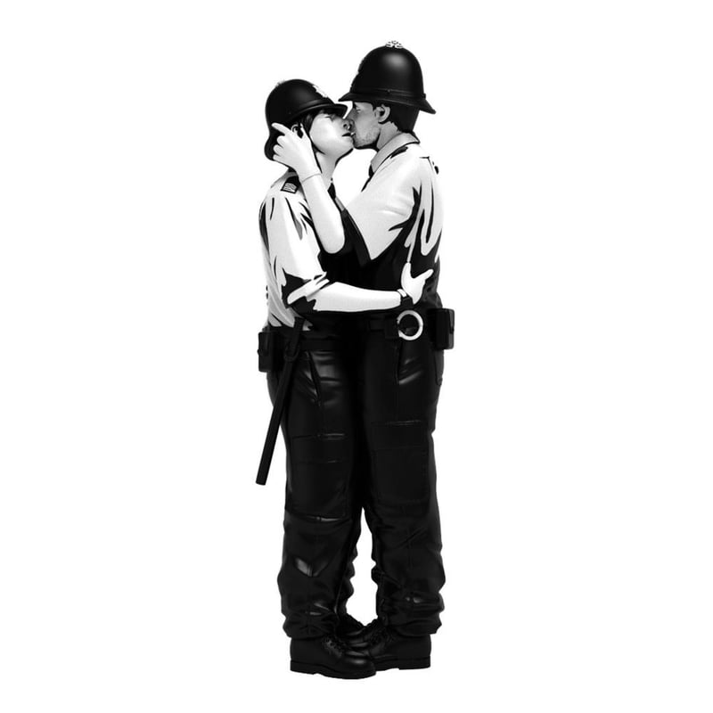 Banksy's Kissing Coppers by Brandalised | tomen
