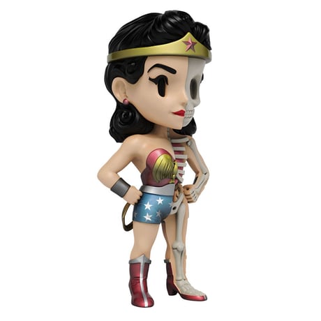 XXRAY Plus Superman and Wonderwoman special duo set by Jason Freeny