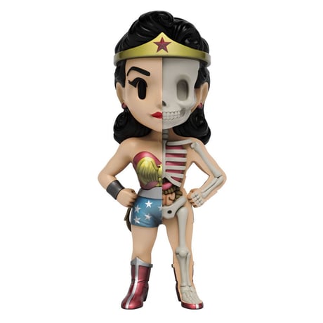 XXRAY Plus Superman and Wonderwoman special duo set by Jason Freeny