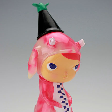 Calliope Jackalope Pink GID SWIRL by Kathie Oli