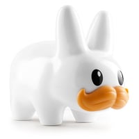 White 10" Stache Labbit by Kozik