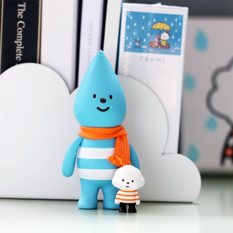 Little Raindrop with Mini Mr. White Cloud