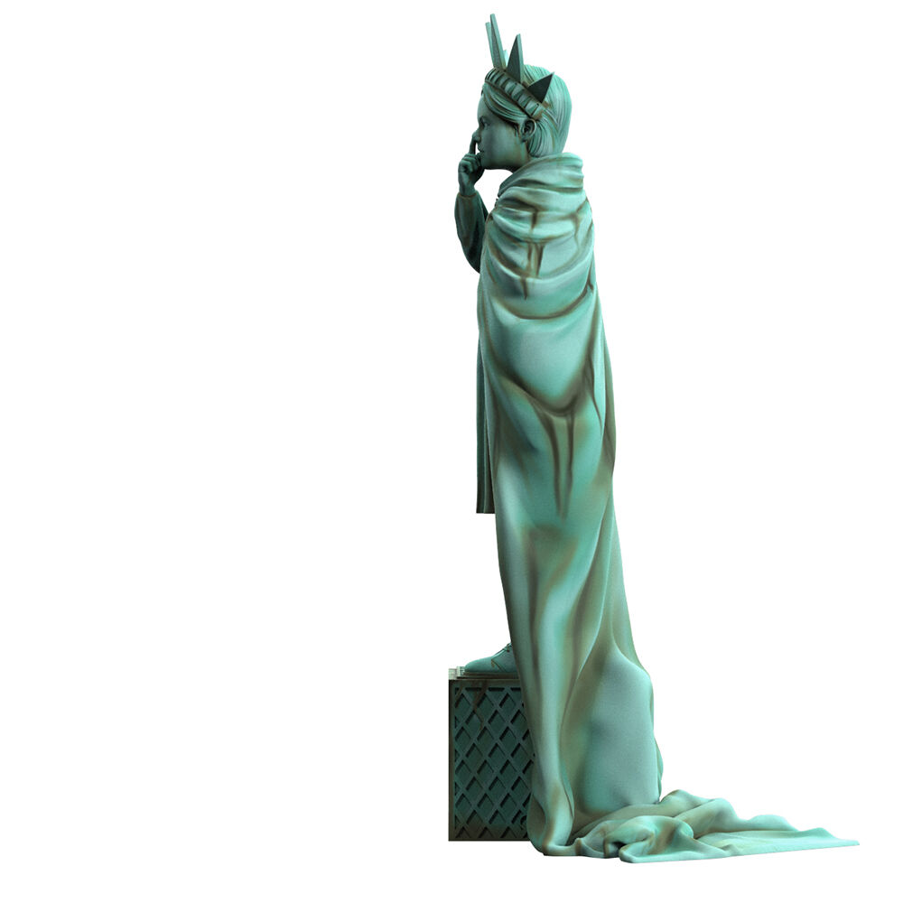 Banksy バンクシー LIBERTY GIRL BANDELISED Liberty Girl