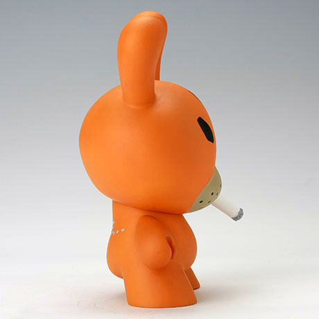 Hate - Orange 8" Dunny by Frank Kozik