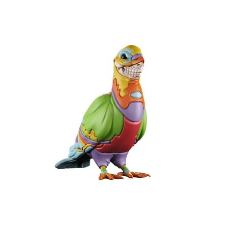 Grin pigeon by Staple X Ron English