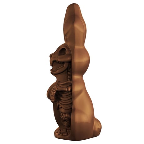 Anatomical Chocolate Easter Bunny by Jason Freeny