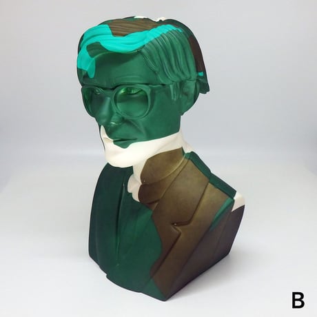 Andy Warhol 12" Bust Vinyl Art Sculpture - Green Camouflage