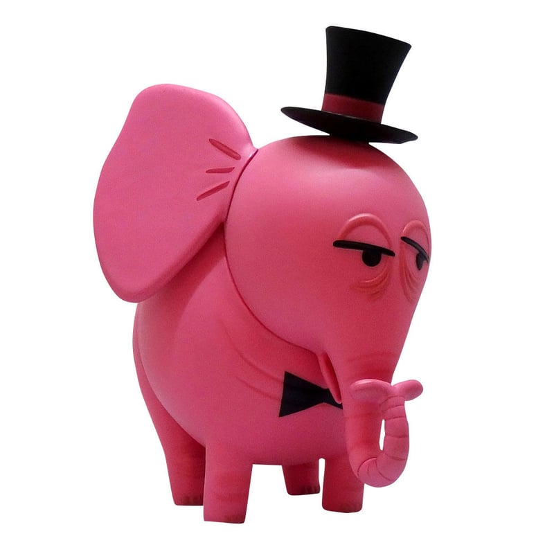 SHAG ピンクエレファント 貯金箱 フィギュア Pink Elephant Coin Bank Top Hat Edition by Shag