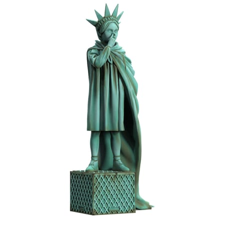 Banksy's Liberty Girl Freedom Edition by Brandalised