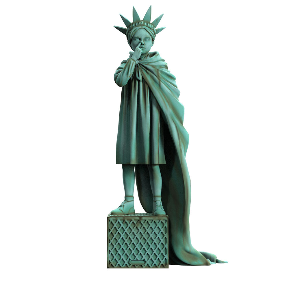 Banksy's Liberty Girl Freedom Edition by Branda