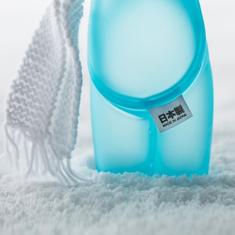 mr clement sofubi sculpture / a vulgar statement chapter 3: blue frosted glass finish