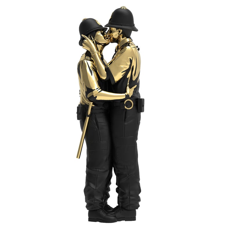 限定　Banksy バンクシー　Kissing Coppers Gold Banksy's Kissing Coppers Gold Rush Edition by B