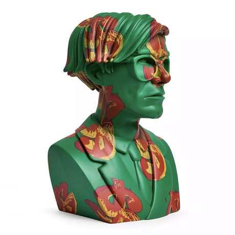Andy Warhol 12" Bust Vinyl Art Sculpture - Dollar Sign