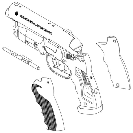 Tomenosuke Blaster 1/3  semi assembled model by Rocket