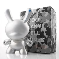Too Many Cell Phones 8" Dunny Silver Edition by Zeitgeist Toys