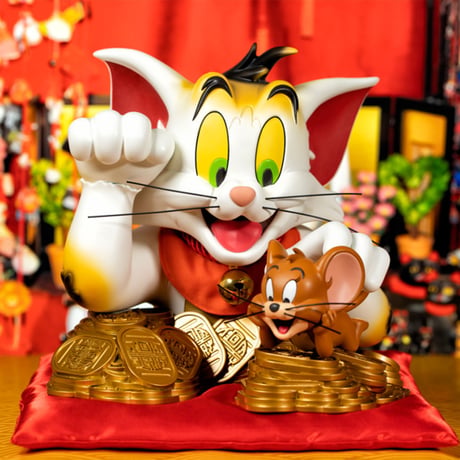 Tom and Jerry Bust - Maneki-Neko Ver.