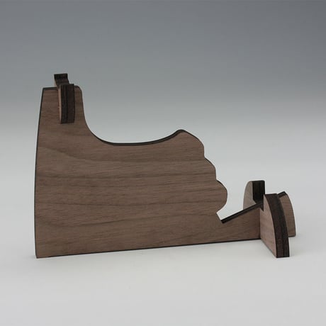 Tomenosuke Blaster Walnut-veneer Display Stand