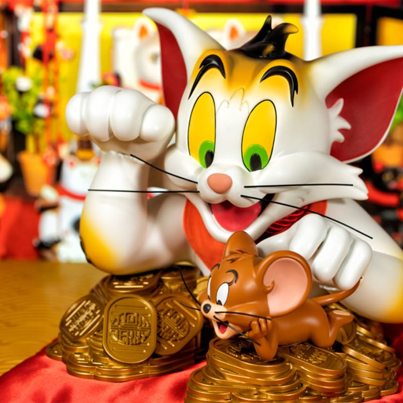 新品 SOAP STUDIO Tom and Jerry 招き猫 フィギュア