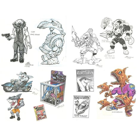 Street Sharks Karkass Figure by Alton Takeyasu and Bill Benecke