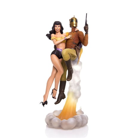 Rocketeer and Betty Statue by Mondo Art Collection