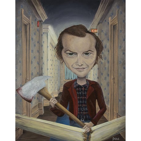 The Shining giclee print set by dddalina (framed)